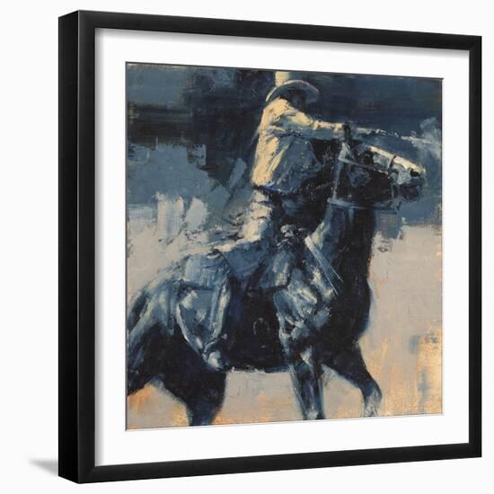 Mood Indigo IV-Julie Chapman-Framed Art Print