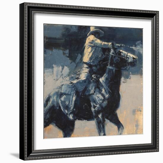 Mood Indigo IV-Julie Chapman-Framed Art Print