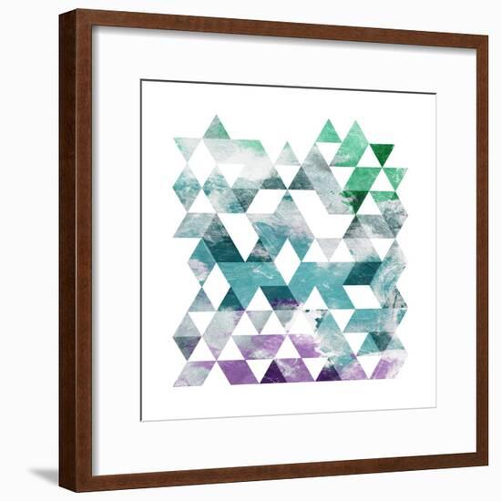 Mood Marble Triangle-OnRei-Framed Art Print