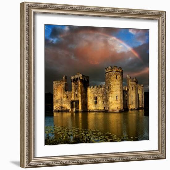 Moods over Bodiam-Adrian Campfield-Framed Photographic Print