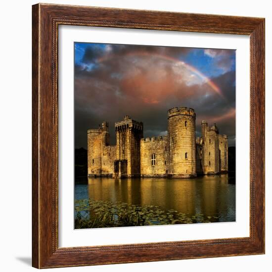 Moods over Bodiam-Adrian Campfield-Framed Photographic Print