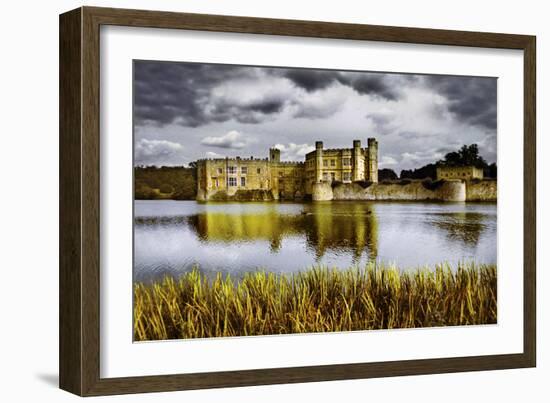 Moods over Leeds Castle-Adrian Campfield-Framed Photographic Print