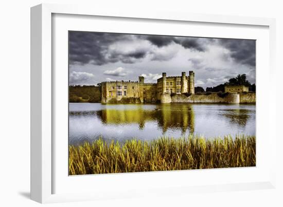 Moods over Leeds Castle-Adrian Campfield-Framed Photographic Print
