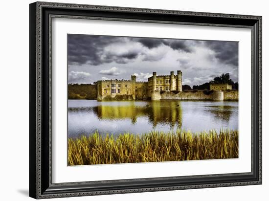 Moods over Leeds Castle-Adrian Campfield-Framed Photographic Print