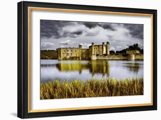 Moods over Leeds Castle-Adrian Campfield-Framed Photographic Print