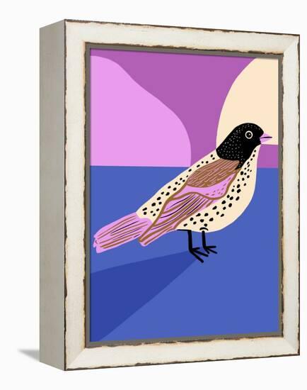 Moody Bird-Tara Reed-Framed Stretched Canvas