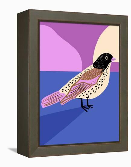 Moody Bird-Tara Reed-Framed Stretched Canvas