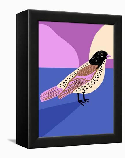 Moody Bird-Tara Reed-Framed Stretched Canvas