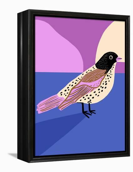 Moody Bird-Tara Reed-Framed Stretched Canvas