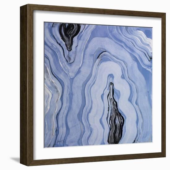 Moody Blue Agate II-Lanie Loreth-Framed Art Print
