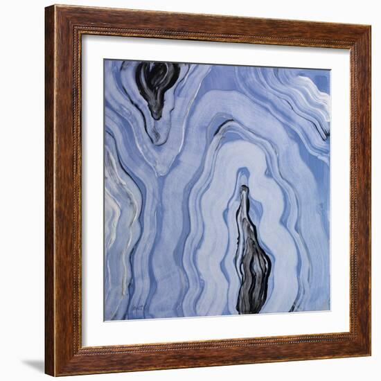 Moody Blue Agate II-Lanie Loreth-Framed Art Print