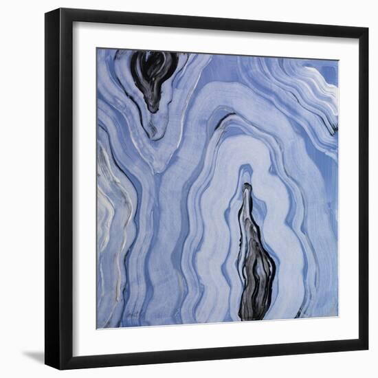 Moody Blue Agate II-Lanie Loreth-Framed Art Print