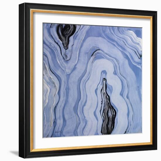 Moody Blue Agate II-Lanie Loreth-Framed Art Print