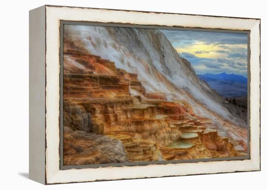 Moody Canary Springs, Yellowstone Wyoming-Vincent James-Framed Premier Image Canvas
