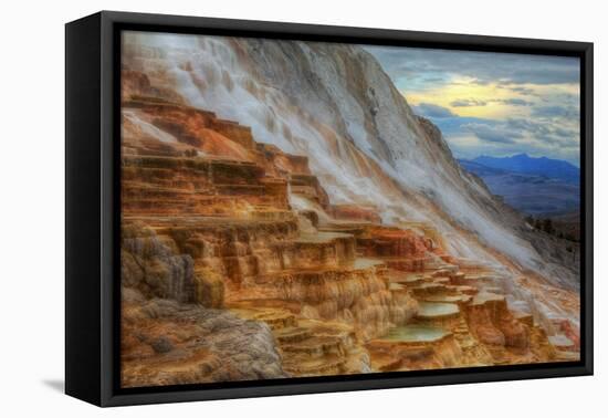 Moody Canary Springs, Yellowstone Wyoming-Vincent James-Framed Premier Image Canvas