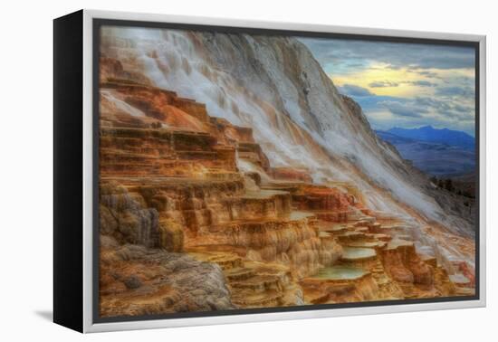 Moody Canary Springs, Yellowstone Wyoming-Vincent James-Framed Premier Image Canvas