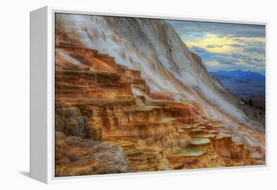 Moody Canary Springs, Yellowstone Wyoming-Vincent James-Framed Premier Image Canvas