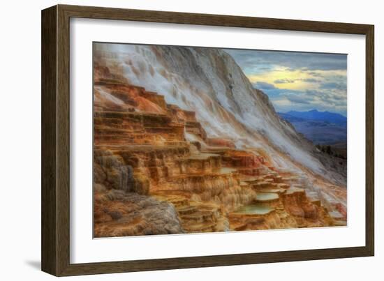 Moody Canary Springs, Yellowstone Wyoming-Vincent James-Framed Photographic Print