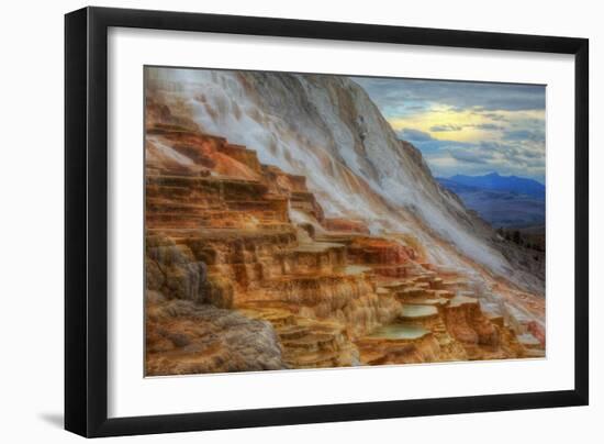 Moody Canary Springs, Yellowstone Wyoming-Vincent James-Framed Photographic Print