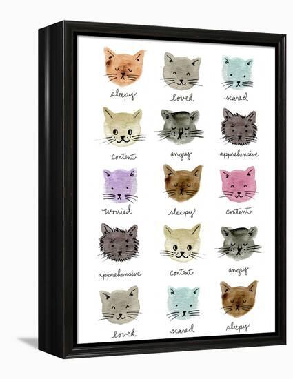 Moody Cats-Elizabeth Caldwell-Framed Premier Image Canvas