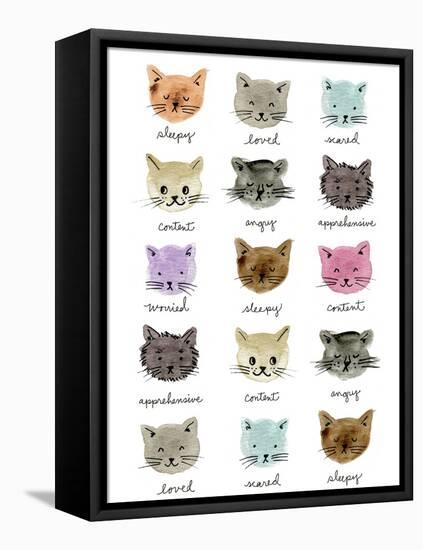 Moody Cats-Elizabeth Caldwell-Framed Premier Image Canvas