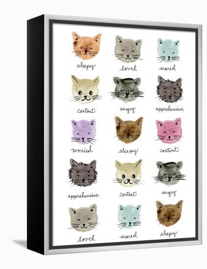 Moody Cats-Elizabeth Caldwell-Framed Premier Image Canvas