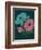 Moody floral - Teal-Tara Reed-Framed Art Print