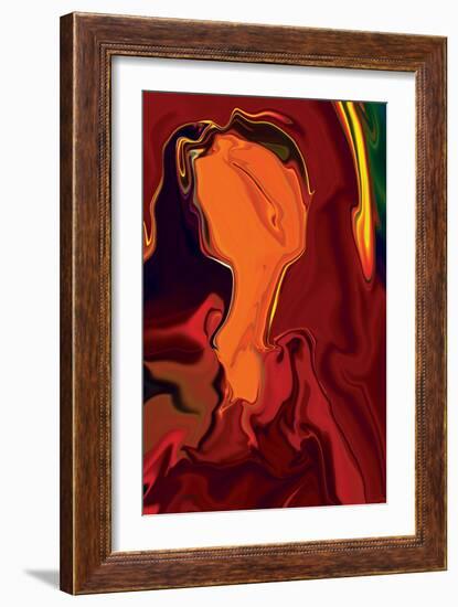 Moody Girl-Rabi Khan-Framed Art Print