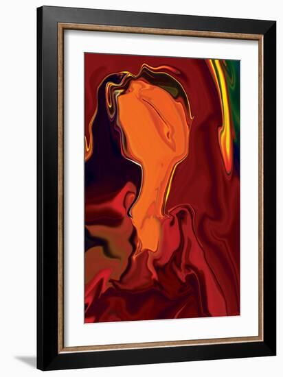 Moody Girl-Rabi Khan-Framed Art Print