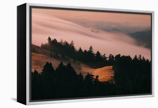 Moody Hills and Fog Flow, Mount Tamalpais, California-Vincent James-Framed Premier Image Canvas