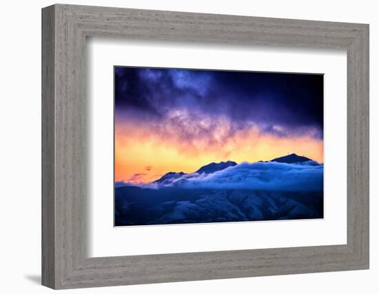 Moody Light Storm, Mount Diablo, Easy Bay, Oakland California-Vincent James-Framed Photographic Print