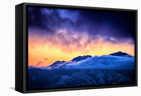 Moody Light Storm, Mount Diablo, Easy Bay, Oakland California-Vincent James-Framed Premier Image Canvas