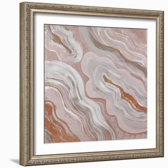 Moody Orange Agate-Lanie Loreth-Framed Art Print