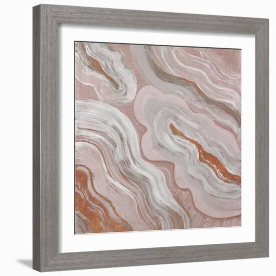 Moody Orange Agate-Lanie Loreth-Framed Art Print