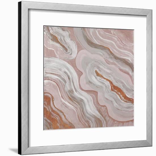 Moody Orange Agate-Lanie Loreth-Framed Art Print