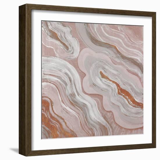 Moody Orange Agate-Lanie Loreth-Framed Art Print