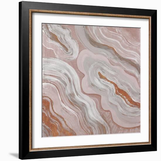 Moody Orange Agate-Lanie Loreth-Framed Art Print