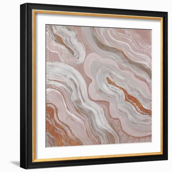 Moody Orange Agate-Lanie Loreth-Framed Art Print