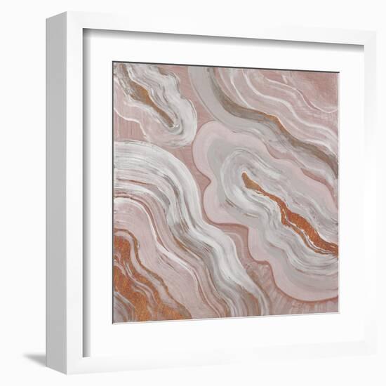 Moody Orange Agate-Lanie Loreth-Framed Art Print