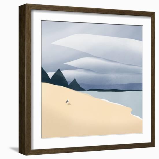 Moody Seagull-Little Dean-Framed Photographic Print