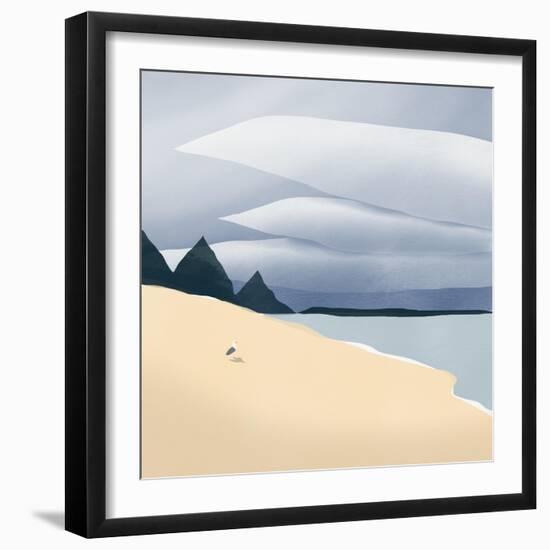 Moody Seagull-Little Dean-Framed Photographic Print