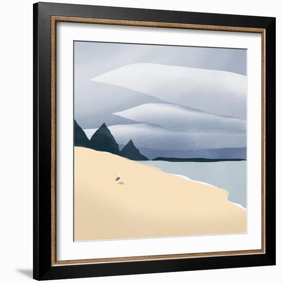 Moody Seagull-Little Dean-Framed Photographic Print