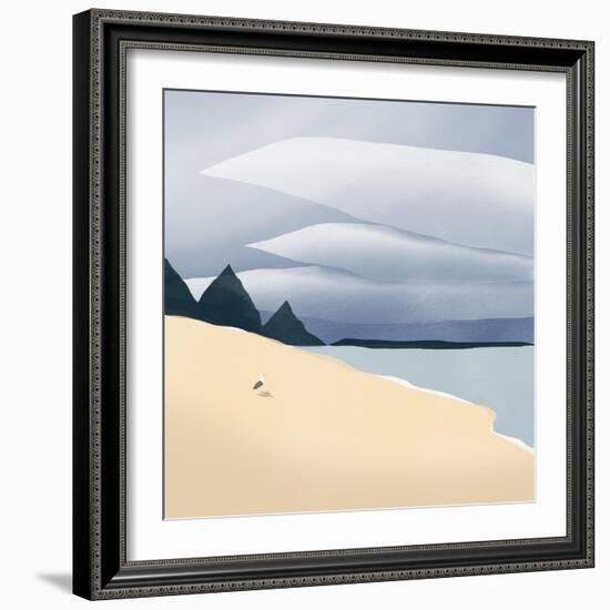 Moody Seagull-Little Dean-Framed Photographic Print