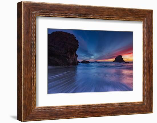 Moody Seascape After Sunset, Sonoma Coast, California-Vincent James-Framed Photographic Print