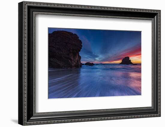 Moody Seascape After Sunset, Sonoma Coast, California-Vincent James-Framed Photographic Print