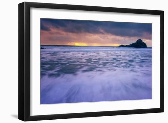 Moody Seascape at Pfeiffer Beach Big Sur California Coast-Vincent James-Framed Photographic Print