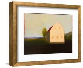 Moody White Gambrel-Tracy Helgeson-Framed Art Print