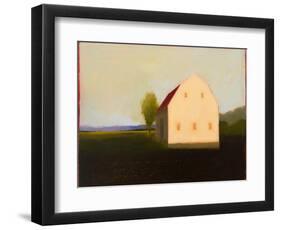 Moody White Gambrel-Tracy Helgeson-Framed Art Print