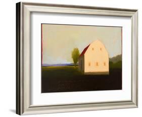 Moody White Gambrel-Tracy Helgeson-Framed Art Print