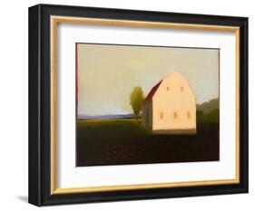 Moody White Gambrel-Tracy Helgeson-Framed Art Print